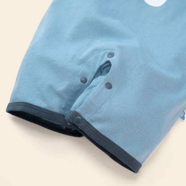 Set 2 body đùi khủng long Animo NB522016 (0-12M, Xanh Trắng)