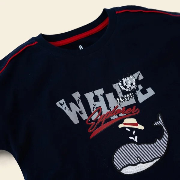 Bộ bé trai ngắn Bst Biển sâu dậy sóng Animo HN1022083 (6M-6Y, Xanh navy)