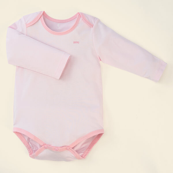 Set Bodysuit tam giác DT Animo KV1122059 (0-12M, Hồng_trắng họa tiết)