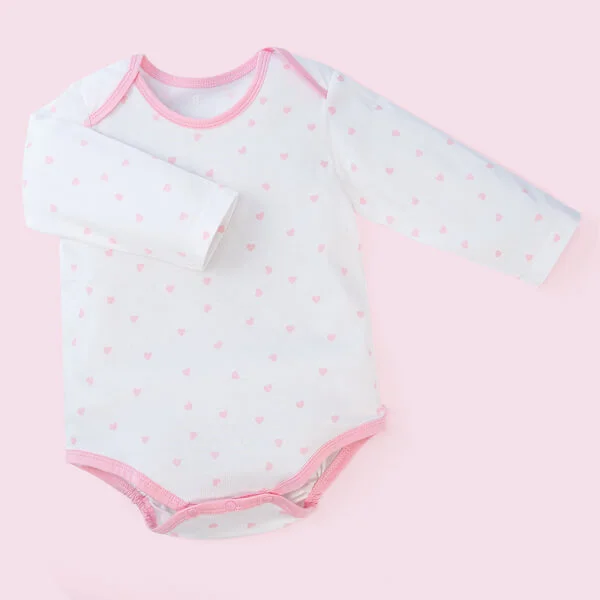 Set Bodysuit tam giác DT Animo KV1122059 (0-12M, Hồng_trắng họa tiết)