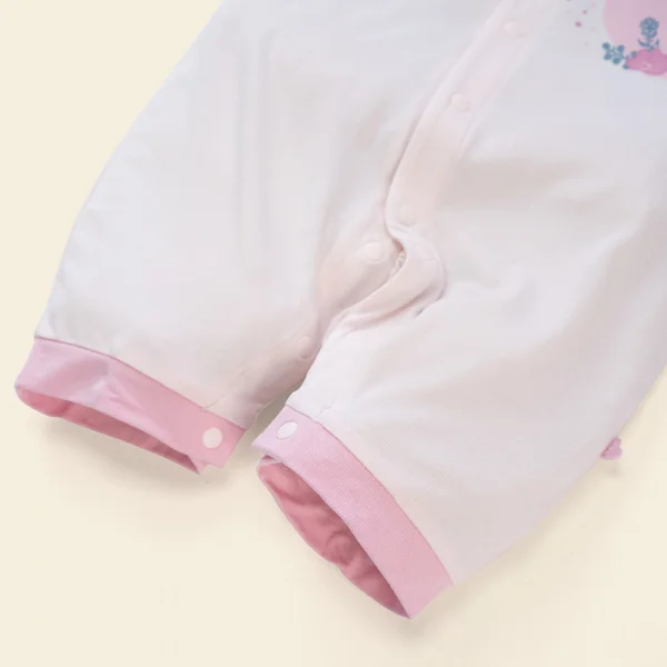 Bodysuit tính năng đùi, vải modal BST Thiên Nga Animo BMC822082 (0-12M,Hồng)