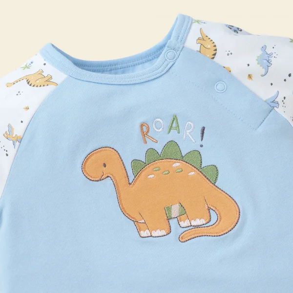 Bodysuit bé trai đùi Bst Công viên Khủng Long Animo KK822016_505 (0-12M,Xanh biển)