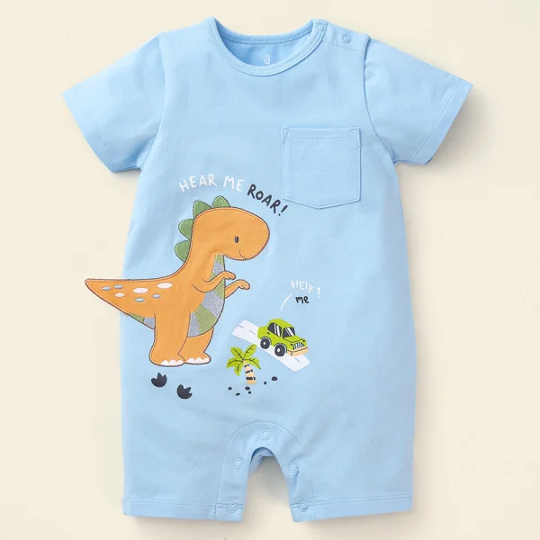 Bodysuit bé trai đùi Bst Công viên Khủng Long Animo KK822015_503 (0-12M,Xanh biển)