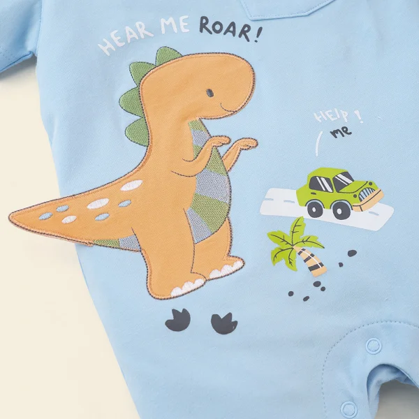 Bodysuit bé trai đùi Bst Công viên Khủng Long Animo KK822015_503 (0-12M,Xanh biển)