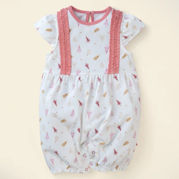 Bodysuit bé gái đùi Bst Lung linh cùng mèo Animo KK822034_537 (0-12M,Trắng họa tiết)