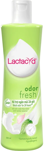 Dung dịch vệ sinh phụ nữ Lactacyd Odor Fresh ngăn mùi 250ml (Giao mẫu ngẫu nhiên)