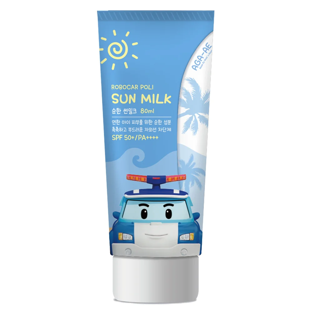 Kem chống nắng cho bé từ 6 tháng Aga-ae Robocar Poli 80ml