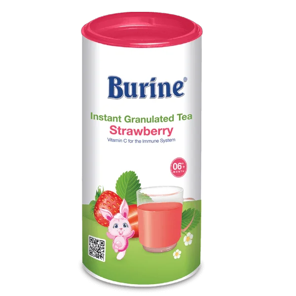 Trà Cốm Hoa quả Burine - Dâu tây (200g/hộp)