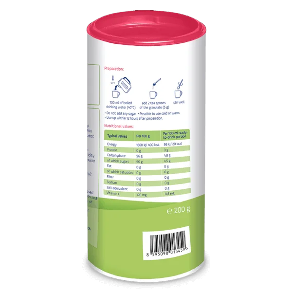 Trà Cốm Hoa quả Burine - Dâu tây (200g/hộp)