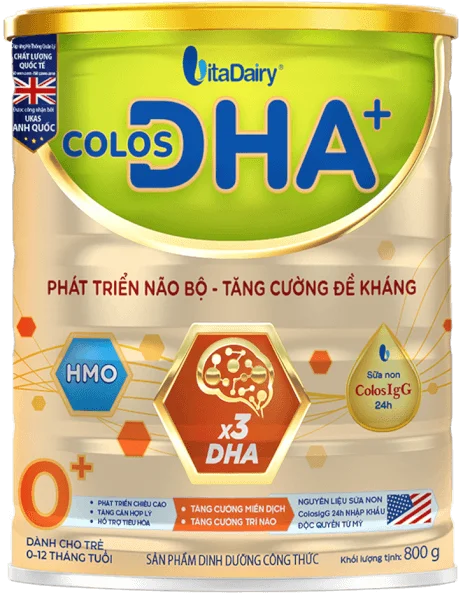 Sữa Colos DHA+ 0+ 800g (0-12 tháng tuổi)