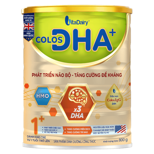 Sữa Colos DHA+ 1+ 800g (1-2 tuổi)
