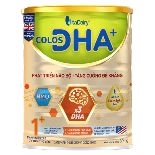 Sữa Colos DHA+ 1+ 800g (1-2 tuổi)