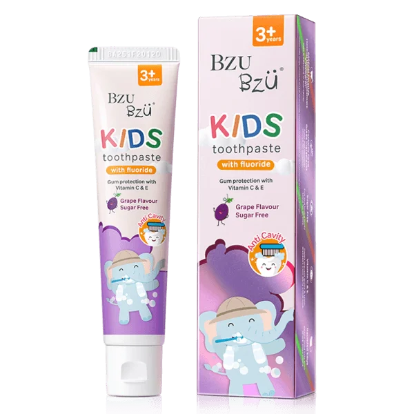 Kem đánh răng trẻ em Bzu Bzu 50g - hương nho