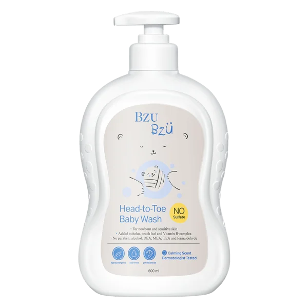 Sữa tắm gội toàn thân cho bé Bzu Bzu 600ml