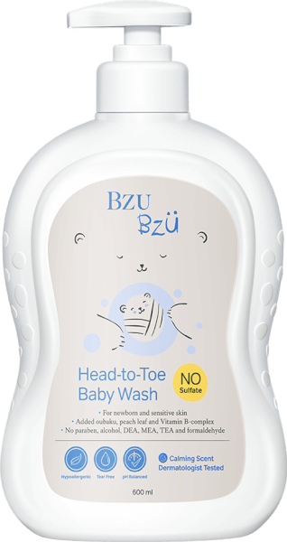 Sữa tắm gội toàn thân cho bé Bzu Bzu 600ml
