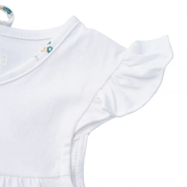 Bộ bé gái ngắn, BST Thỏ và hoa Animo HN1222002 (6M-6Y,Trắng)