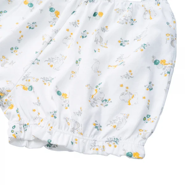 Bộ bé gái ngắn, BST Thỏ và hoa Animo HN1222002 (6M-6Y,Trắng)