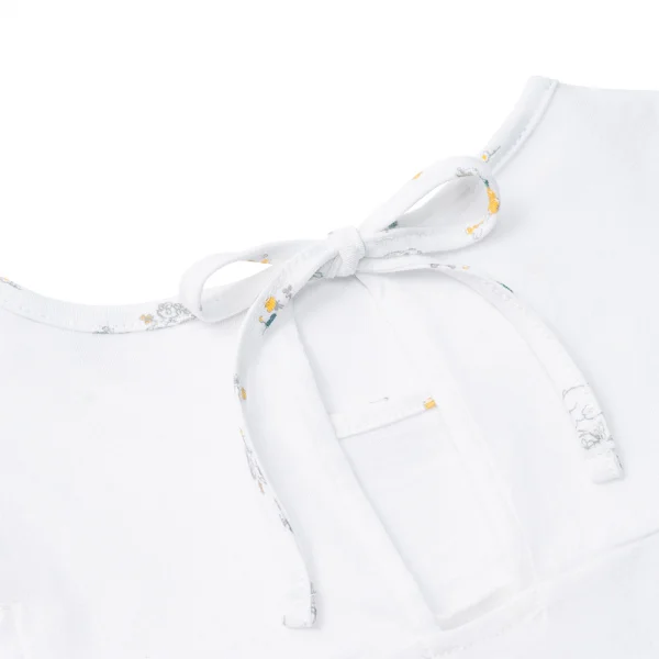 Bộ bé gái ngắn, BST Thỏ và hoa Animo HN1222002 (6M-6Y,Trắng)