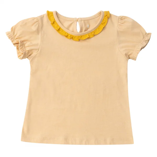 Bộ yếm bé gái ngắn, BST Thỏ và hoa Animo HN1222001 (6M-6Y,Vàng)