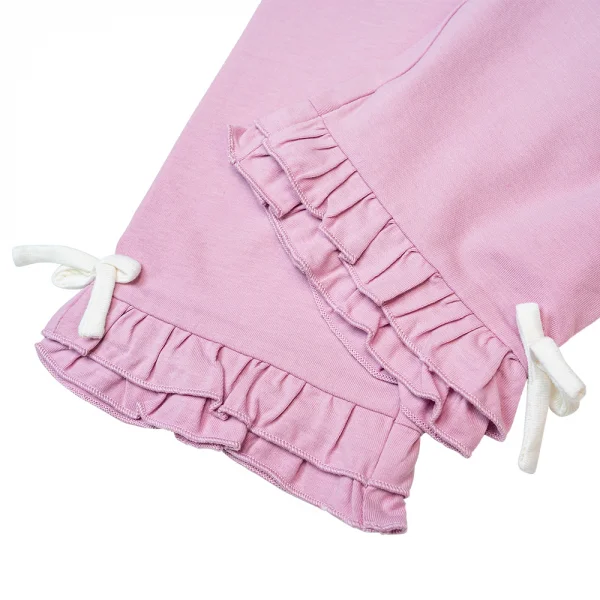 Bộ bé gái dài Animo TQ1122074 (6M-5Y,Trắng phối tím)