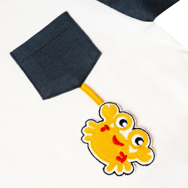 Bộ bé trai ngắn, Bst Cua sốt trứng muối Animo HN1122092 (6M-6Y,Trắng)