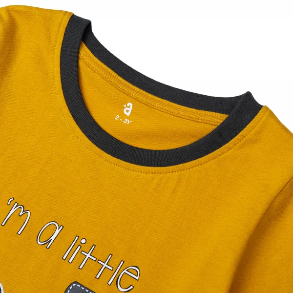 Bộ bé trai ngắn Bst Cua sốt trứng muối Animo HN1022088 (6M-6Y,Vàng)