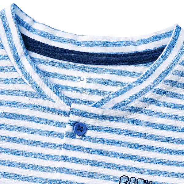 Bộ bé trai ngắn Bst Gấu mụp Animo VĐ1122091 (6M-6Y,Xanh)