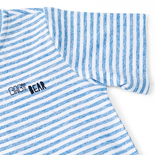 Bộ bé trai ngắn Bst Gấu mụp Animo VĐ1122091 (6M-6Y,Xanh)