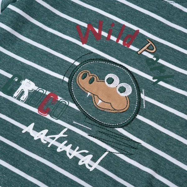 Bộ bé trai ngắn Bst Cá sấu lùn Animo VĐ1122084 (6M-6Y,Xanh)