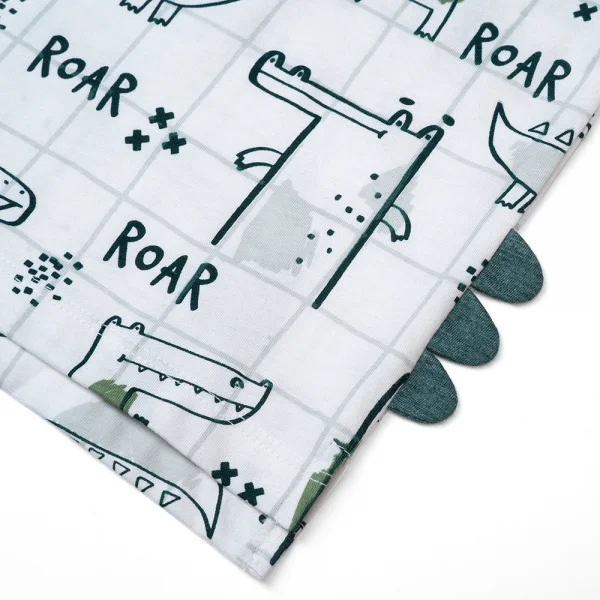 Bộ bé trai ngắn Bst Cá sấu lùn Animo VĐ1122082 (6M-6Y,Xanh)