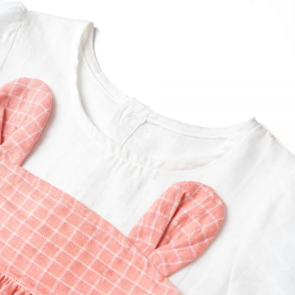 Đầm vải bé gái tai thỏ Animo TX1122078 (6M-6Y,Hồng)