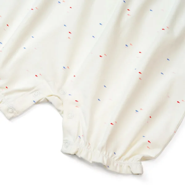 Bodysuit bé gái đùi, Bst Bé Anh Đào Animo KK922053 (0-12M,Trắng họa tiết_hồng)