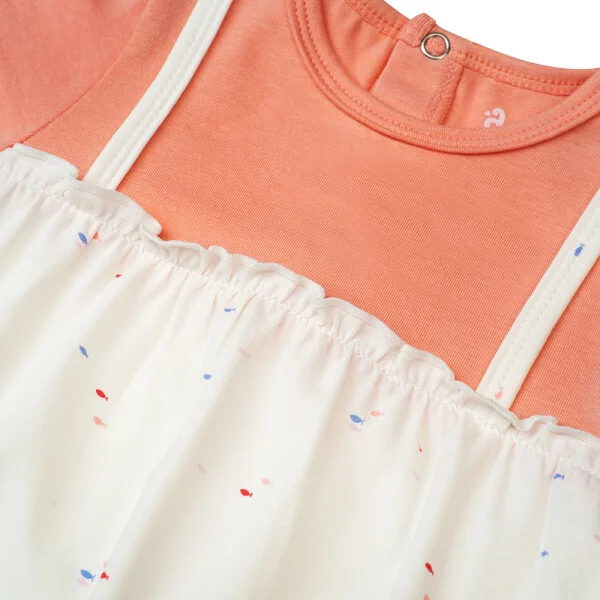 Bodysuit bé gái đùi, Bst Bé Anh Đào Animo KK922053 (0-12M,Trắng họa tiết_hồng)