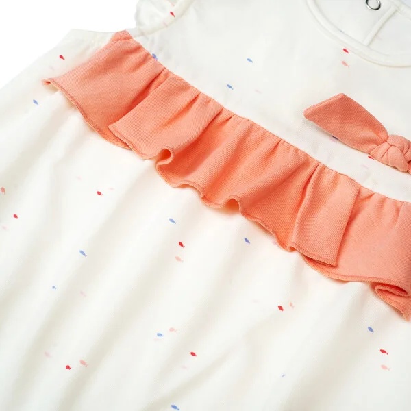 Bodysuit bé gái đùi, Bst Bé Anh Đào Animo KK922051 (0-12M,Trắng họa tiết_hồng)