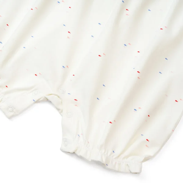 Bodysuit bé gái đùi, Bst Bé Anh Đào Animo KK922051 (0-12M,Trắng họa tiết_hồng)