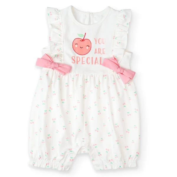 Bodysuit bé gái đùi, Bst Bé Anh Đào Animo KK922048 (0-12M,Trắng họa tiết_hồng)