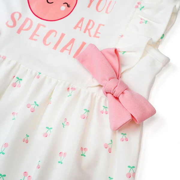 Bodysuit bé gái đùi, Bst Bé Anh Đào Animo KK922048 (0-12M,Trắng họa tiết_hồng)