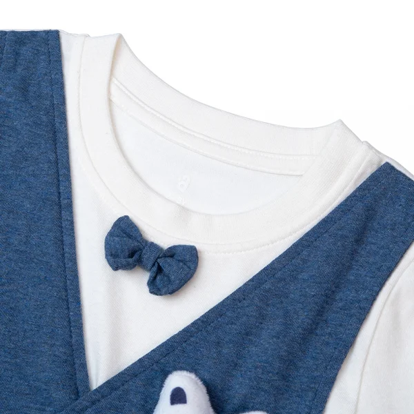 Bộ gile bé trai ngắn, bst Gấu mụp Animo HS1122062 (6M-5Y,Blue)