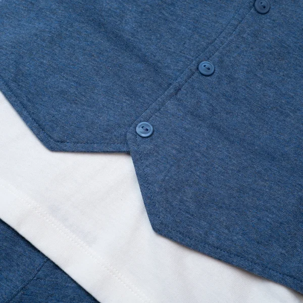 Bộ gile bé trai ngắn, bst Gấu mụp Animo HS1122062 (6M-5Y,Blue)