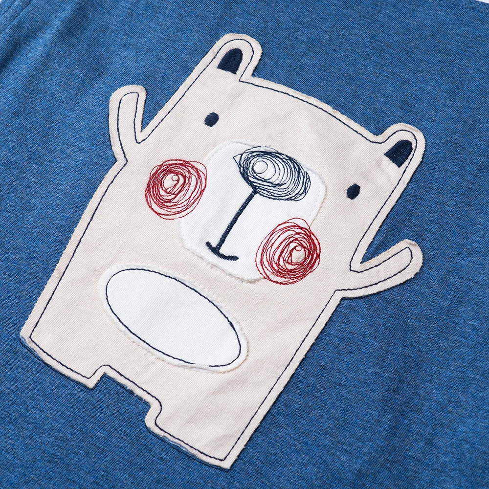 Bộ yếm bé trai ngắn, bst Gấu mụp Animo HS1122063 (6M-5Y,Blue)