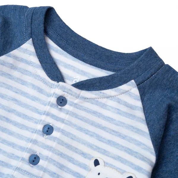 Bộ bé trai dài, bst Gấu mụp Animo HS1122065 (6M-5Y,Blue)