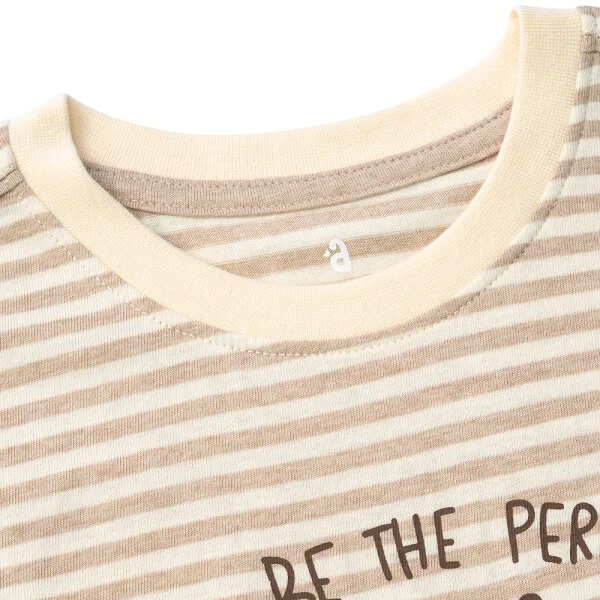 Bộ bé trai ngắn, bst Mèo mũm mĩm Animo HS1122068 (6M-5Y, Dark Beige)