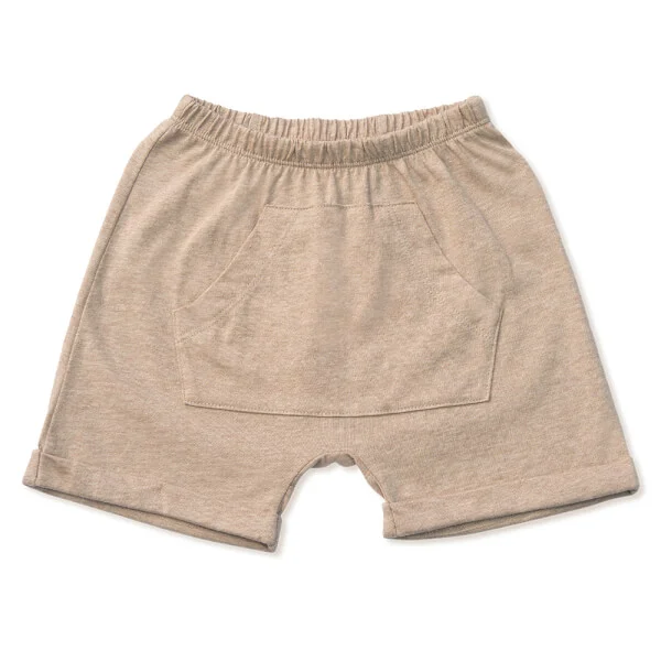 Bộ bé trai ngắn, bst Mèo mũm mĩm Animo HS1122068 (6M-5Y, Dark Beige)