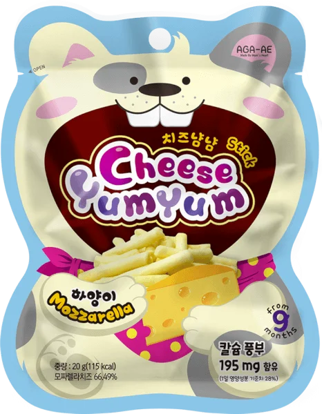 Phô mai sấy YumYum vị Mozzarella 20g