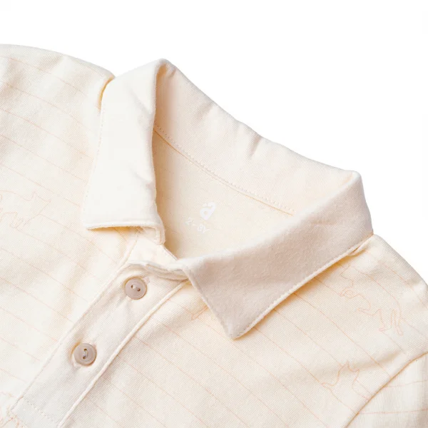 Bộ yếm bé trai, bst Mèo mũm mĩm Animo HS1122070 (6M-5Y,Dark Beige)