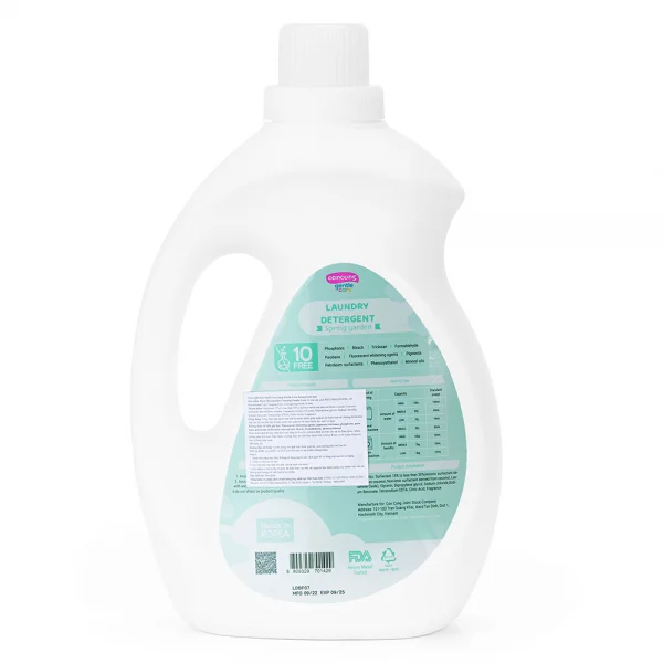 Combo 2 Nước giặt Hàn Quốc ConCung Gentle Care hương tươi mát, chai 3L (giao bao bì ngẫu nhiên)