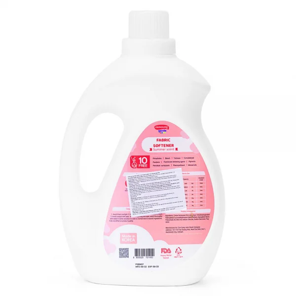 Nước xả vải Hàn Quốc ConCung Gentle Care hương ngọt ấm, chai 3L (giao bao bì ngẫu nhiên)