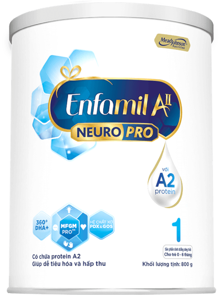 Sữa Enfamil A2 NeuroPro số 1 800g (Infant Formula, 0 - 6 tháng)