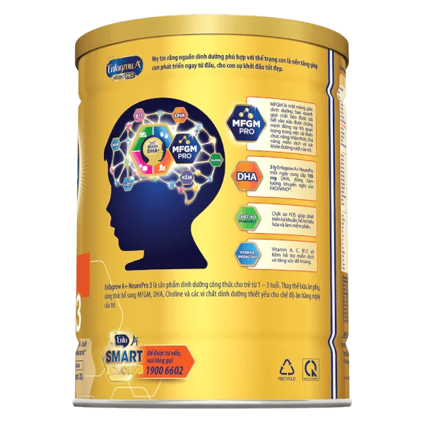 Sữa Enfagrow A+ số 3 830g (1-3 tuổi) pitstop