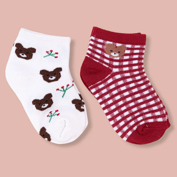 Set 2 đôi vớ bé trai sợi tre Animo I0921017 (18M-3Y, Nhiều màu, Giao màu ngẫu nhiên)